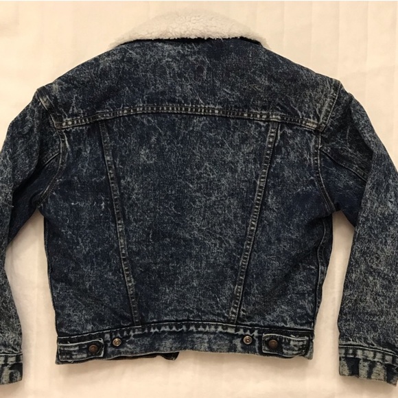 Levi’s Vintage Acid Wash Sherpa Jean Jacket - Picture 5 of 8